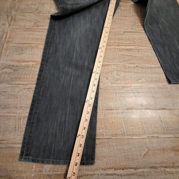 Levi's Mens 514 38 x 30 Blue Denim Dark Wash Slim Straight Leg Jeans - Picture 6 of 10